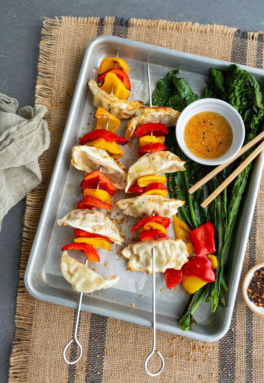 Chicken Gyoza BBQ Skewers SUMM! Recipes for