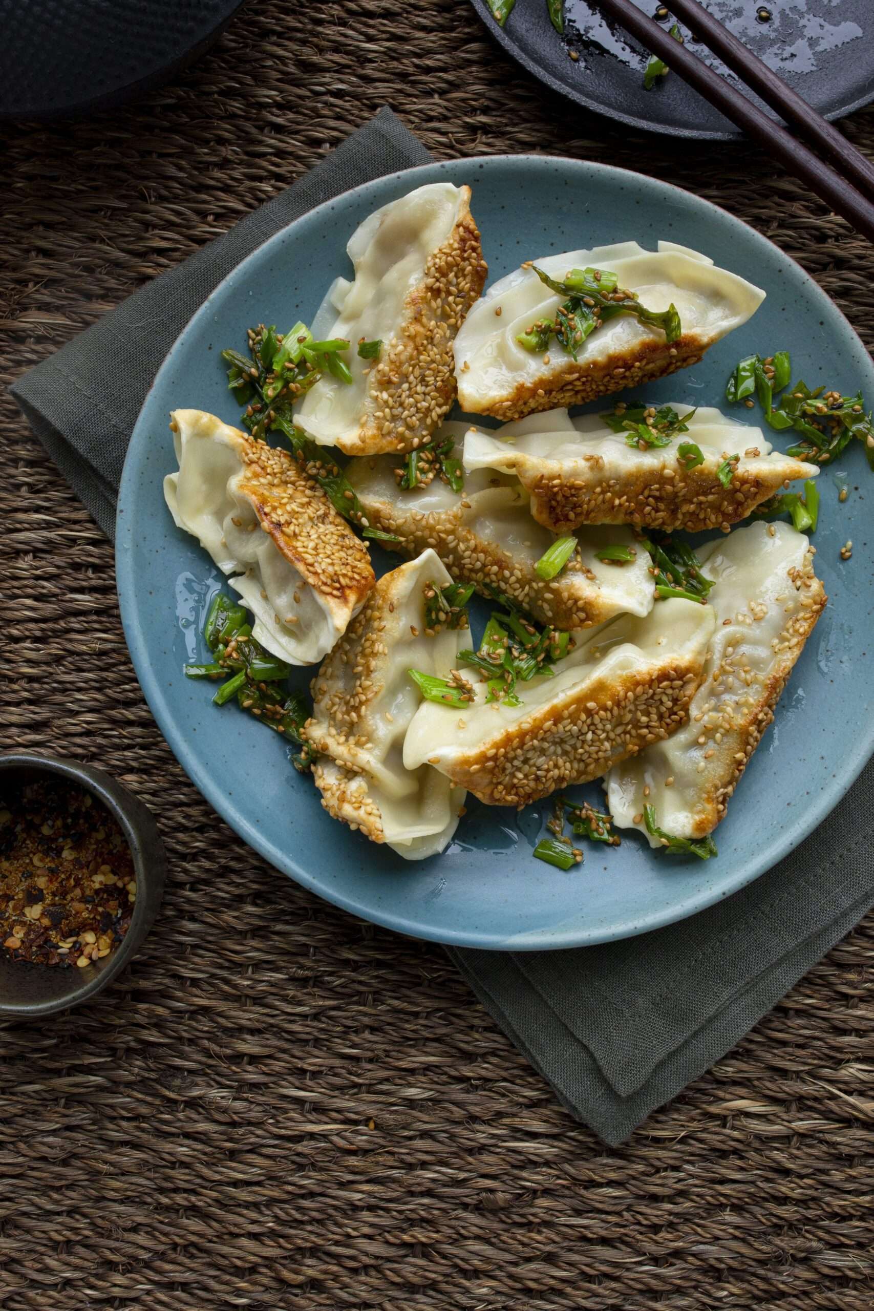Sesame Scallion Gyoza SUMM! Recipes for