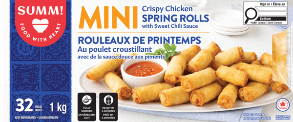 Summ! Mini Chicken Spring Rolls with Sweet Chili Sauce 1 kg